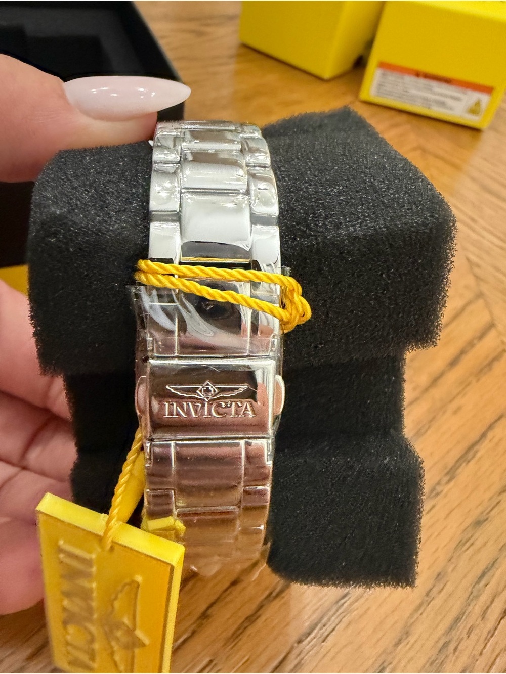 Invicta Angel Pavine Women's Light Blue Crystal Dial Stainless Watch - Picture 5 of 6